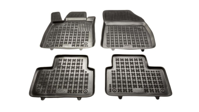 Set covorase auto din cauciuc Renault Talisman, 01.2016-, negru, presuri tip tavita, Rezaw 201924, Aftermarket