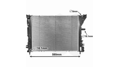 Radiator racire Renault Zoe, 06.2012- Cv Automata, Motor 65kw, Electric, tip climatizare Cu/fara AC, dimensiune 505x388x16mm, Cu lipire fagure prin brazare, Original (J.DEUS)