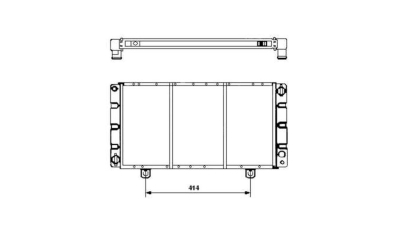 Radiator racire Saab 900, 05.1978-09.1985 Motor 2, 0 74/79/87/93/96kw Benzina, cutie M/A, dimensiune 600x322x33mm, Cooper core/Brass Tank, Aftermarket