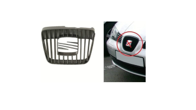 Grila radiator Seat Ibiza/Cordoba (6K), 07.1999-02.2002, negru, 6K0853651R01C, 6714051J