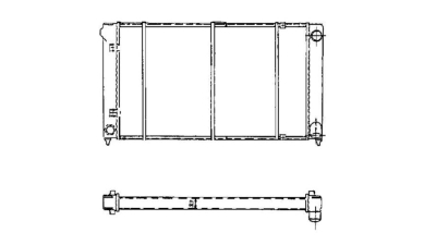 Radiator racire Seat Toledo (1l), 05.1991-10.1998 1,6 55kw Cu Ac; 1,8 66kw Cu Ac; 1,9 Td 55kw Fara Ac; 2,0 85kw Cv Manuala Cu Ac; Diesel/Benzina, Manual, 670x322x30, Cu lipire fagure mecanica Aftermarket