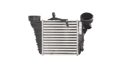 Intercooler Seat Cordoba (6L), 10.2002-09.2005, Ibiza Sport/FR (6L), 03.2002-09.2005, motor 1.9 TDI 96kw, diesel, cutie manuala, cu/fara AC, aluminiu brazat/plastic, 184x190x65 mm, Valeo, cu senzor presiune 