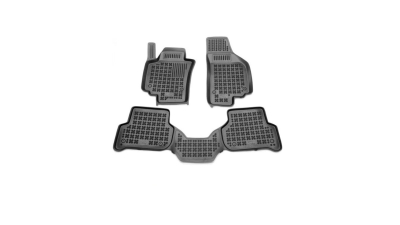 Set covorase auto din cauciuc SEAT ALTEA (5P1/5P5), 03.2004- model XL, presuri tip tavita, negru