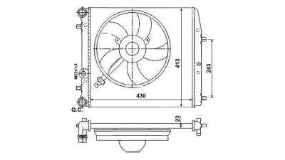 Radiator racire Best Auto Vest 691308-1