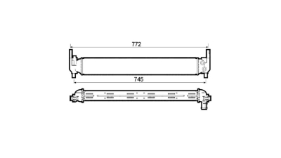 Radiator racire Skoda Rapid (Nh) 07.2012- Motor 1, 2 Tsi 62/77kw Cv Manuala/Automata; Seat Toledo (Kg) 07.2012- Motor 1, 2 Tsi 63/77kw; 1, 4 Tsi 90kw Cv Manuala/Automata Benzina, tip climatizare Cu/fara AC, dimensiune 646x86x56mm, Cu lipire fagure prin br