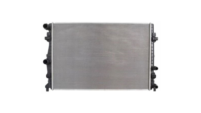 Radiator racire VW Golf 7 (5G), 11.2012-, Seat Leon (5F), 12.2012-2020, motor 1.2 TSI, 63/77 kw, benzina, cutie manuala/automata, cu/fara AC, 650x448x24 mm, Valeo, aluminiu/plastic 