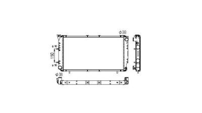 Radiator racire Subaru Legacy, 02.1989-05.1994 Motor 1, 8 76kw; 2, 0 85kw; 2, 2 100kw Benzina, tip climatizare Cu/fara AC, cutie automata, tip Calsonic, diametru intrare/iesire 38/38mm, dimensiune 670x361x16mm, Cu lipire fagure prin brazare, Aftermarket