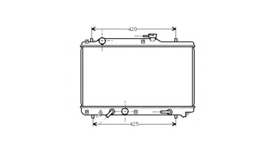 Radiator racire Suzuki Baleno (Eg), 03.1995-05.2002, Motorizare 1, 6 72kw Benzina, tip climatizare Cu/fara AC, cutie automata, dimensiune 598x350x26mm, Cu lipire fagure prin brazare, Aftermarket