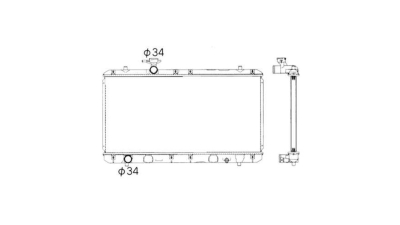 Radiator racire Suzuki Liana (Er), 03.2001-08.2007, Motorizare 1, 3 66kw; 1, 6 76kw Benzina, tip climatizare Cu/fara AC, cutie Manuala, tip Denso, diametru intrare/iesire 34/34mm, dimensiune 718x350x26mm, Cu lipire fagure prin brazare, Aftermarket