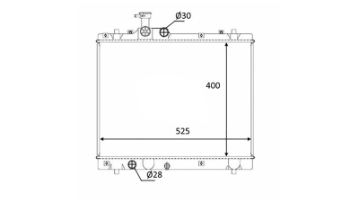 Radiator racire Suzuki Swift (Fz/Nz), 10.2010-2017 Motor 1, 2 69kw Cv Manuala, Swift Sport Motor 1, 6 100kw Cv Manuala/Automata Benzina, tip climatizare Cu/fara AC, dimensiune 531x400x16mm, Cu lipire fagure prin brazare, KOYO