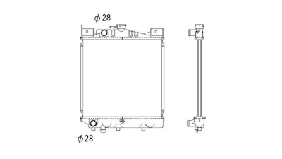 Radiator racire Suzuki Swift (Aa), 03.1984-08.1989, Motorizare 1, 0 37kw Benzina, cutie Manuala, dimensiune 350x358x16mm, Cu lipire fagure prin brazare, Aftermarket