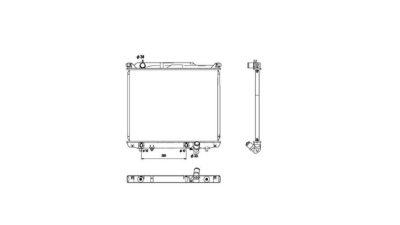 Radiator racire Suzuki Grand Vitara (Ft/Gt), 02.2001-09.2005, Motorizare 2, 7 V6 126/135kw Benzina, tip climatizare Cu/fara AC, cutie automata, dimensiune 598x475x26mm, Cu lipire fagure prin brazare, Aftermarket