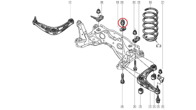 Piulita M 14 x 150 , Oe Renault 7700802227