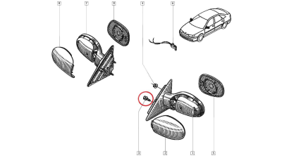 Surub RDL 5 X 080 X 20 OE Renault 7703101301