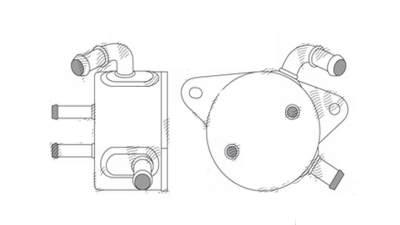 Radiator racire ulei motor, termoflot Lexus ES, 06.2012-, motor 2.5, 118 kw, benzina/electric, 2.5, 135 kw, benzina, cv automata, , 90x90x57 mm, racitor transmisie, din aluminiu