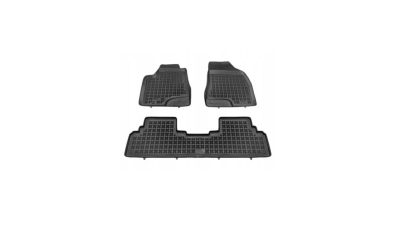 Set covorase auto din cauciuc LEXUS RX (AL10), 04.2009-04.2012, presuri tip tavita, negru