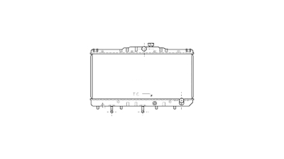 Radiator racire Toyota Corolla (E8/E9), 05.1983-05.1992 1,8 D 43/47kw Diesel, Automat, tip Denso, diametru intrare/iesire 31/31mm, 668x327x32, Cupru/Plastic KOYO