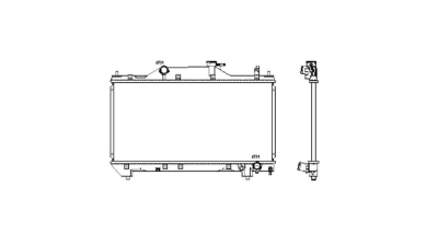 Radiator racire Toyota Avensis (T22), 06.2000-02.2003, Motorizare 1, 6 81kw; 1, 8 95kw; 2, 0 110kw Benzina, tip climatizare Cu/fara AC, cutie Manuala, tip Denso, diametru intrare/iesire 31, 5/31, 5mm, dimensiune 655x325x16mm, Cu lipire fagure prin brazare