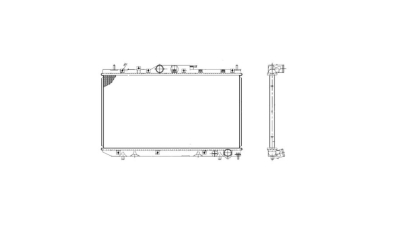 Radiator racire Toyota Avensis (T22), 06.2000-02.2003, Motorizare 2.0 D-4d 81kw Diesel, tip climatizare Cu/fara AC, cutie Manuala, dimensiune 698x375x25mm, Cu lipire fagure prin brazare, Aftermarket