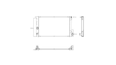 Radiator racire Toyota Verso, 04.2009- 1,6 97kw Cv Manuala ; 1,8 108kw Cv Automata Benzina, Cu/fara AC, 600x394x27, Cu lipire fagure prin brazare KOYO