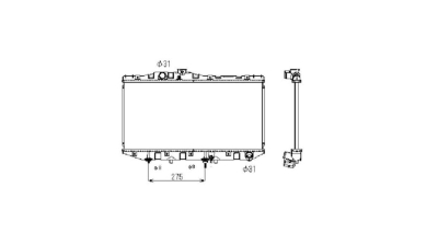 Radiator racire Toyota Camry 10.1986-06.1991 Motor 1, 8 64kw; 2, 0 94kw Benzina, tip climatizare Cu/fara AC, cutie automata, tip Denso, diametru intrare/iesire 32/32mm, dimensiune 668x327x16mm, Cu lipire fagure prin brazare, Aftermarket