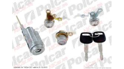 Set yale inchidere Toyota Camry (Sxv10/Vcv10), 92-96 Sedan, cu chei, cu 2 butuci blocare usa, cu buton de eliberare, cu blocare aprindere, 69005-33021, 