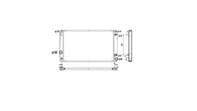 Radiator racire Toyota Rav-4 (Xa30), 11.2005-2013, Motorizare 2, 4 125kw Benzina, tip climatizare Cu/fara AC, cutie automata, dimensiune 670x400x16mm, Cu lipire fagure prin brazare, Aftermarket