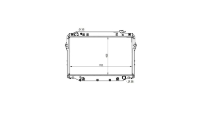 Radiator racire Toyota Land Cruiser 80, 08.1992-12.1997, Motorizare 4, 5 R6 158kw Benzina, dimensiune 708x425x48mm, Cu lipire fagure prin brazare, Aftermarket