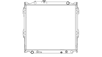 Radiator racire Toyota 4-Runner, 1995-07.2002 2,7 110kw ; 3,4 V6 136kw, Diesel, Manual, cu/fara AC, tip Denso, diametru intrare/iesire 34/34mm, 638x575x26, Cu lipire fagure prin brazare Aftermarket