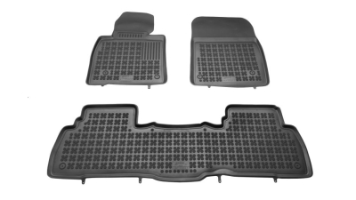 Set covorase auto din cauciuc Toyota Land Cruiser V8 (Fj200), 11.2007-08.2015; Land Cruiser V8 (Fj200), 08.2015-, negru, presuri tip tavita, Rezaw 201413 ; elastomer, Aftermarket