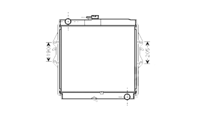 Radiator racire Toyota Hilux, 11.2001-07.2005, Motorizare 3.0 Td 87kw Diesel, tip climatizare Cu/fara AC, cutie Manuala, dimensiune 515x550x32mm, Cu lipire fagure prin brazare, Aftermarket