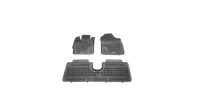 Set covorase auto din cauciuc TOYOTA YARIS, 03.2011-2017; YARIS, 05.2017- model cu 5 usi, presuri tip tavita, negru; polipropilena