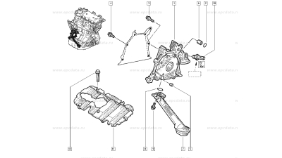 Bucsa de centrare motor Renault Clio 2 , Twingo 2