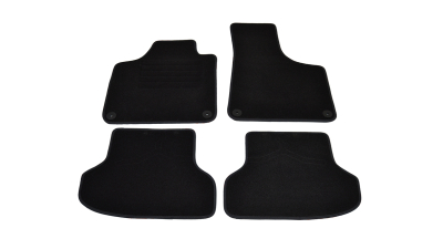 Covorase mocheta Audi A3 3 usi 5/2003-5/2012 si Audi A3 5 usi SPORTBACK 9/2004-5/2012 culoare negru, set de 4 bucati