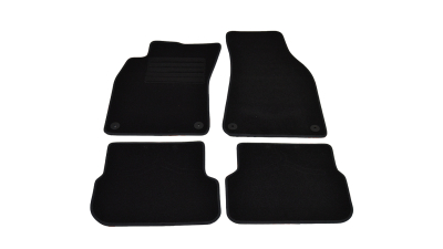 Covorase mocheta Audi A6 (C6) Berlina Avant/Kombi Allroad 2006-2011 Negru, set de 4 bucati