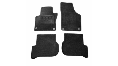 Covorase mocheta Vw Golf Plus 2003-prezent, Negre, set de 4 Buc.