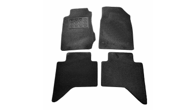 Covorase mocheta Isuzu D-Max ( Cab Shiro/Kuro), cabina dubla, Negre, set de 4 bucati