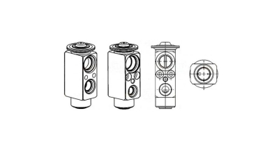 Supapa expansiune clima Behr-Hella, BMW Seria 5 E39, 1995-2003, 520d; 525d; 525td; 525tds; 530d; motor 2.0 d, 2.5 D, 2.5 TD/TDS, 3.0 d diesel