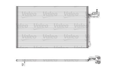 Condensator climatizare OEM/OES Volvo S40 D5, 03.2006-10.2007, V50 D5; V50 (MW), 03.2006-2012, motor 2.4 D5, 132 kw diesel, cutie manuala/automata, full aluminiu brazat, 660(630)x380x12 mm, fara filtru uscator ->F-354677, ->2-378236