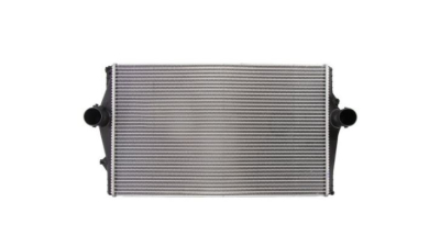 Intercooler Volvo S60, 01.2003-03.2010, motor 2.4 D 120kw, diesel, cu/fara AC, aluminiu brazat/plastic, 688x418x30 mm, Valeo, cu gaura pentru senzor de presiune 