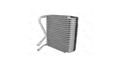 Evaporator aer conditionat Volvo 850, 1991-1997 motor 2.0, 2.0 T, 2.3/2, 3 T, 2.4, 2.5 T, benzina; 2.5 TDI, diesel, full aluminiu brazat, 235x245x92 mm, iesire 14, 4 mm, intrare 17, 2 mm, Delphi, tehnologie cu curgere paralela, 