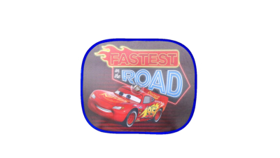 Parasolare auto laterale Cars "Fastest on the Road" 36x44cm, 2buc.