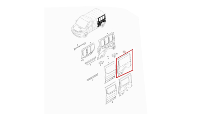 Aripa spate Vauxhall Vivaro 2001-2014 partea dreapta , panou lateral Laterala OE 93160261 pentru modele fara usa culisanta , fara cuta pentru geam