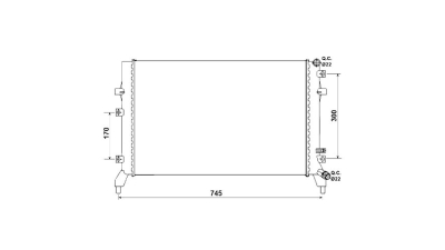 Radiator racire Audi A3 (8p), 09.2007-2013 Motor 1, 2 Tfsi 77kw; 1, 4 Tfsi 92kw Benzina, tip climatizare cu/fara AC, cutie M/A, cu conectori rapizi intrare/iesire, dimensiune 627x408x16mm, Cu lipire fagure prin brazare, Aftermarket