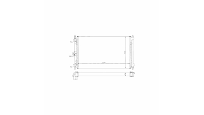 Radiator racire Vw Polo 10.1990-09.1994 Motor 1, 4 D 35kw Diesel, cutie Manuala, dimensiune 524x322x34mm, Cu lipire fagure mecanica, Aftermarket