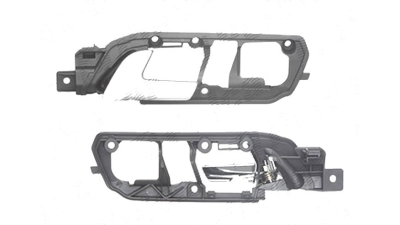 Maner usa interior Volkswagen Polo (9n/9n3), 10.2001-08.2009, fata, Stanga, crom