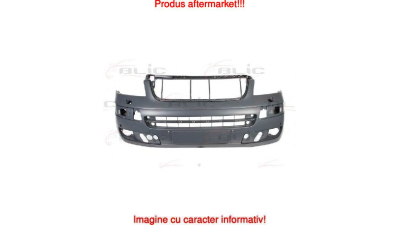 Bara fata Volkswagen Transporter (T5)/Multivan, 04.2003-10.2009, grunduit, cu gauri pentru spalatoare faruri,cu gauri pentru senzori de asistenta la parcare, 7H5807101Q