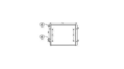 Radiator racire Vw Touran (1t) 2003-2010 1,4 Tsi 103/125kw Cv Automata Cu/Fara Ac; Benzina, cu conectori rapizi intrare/iesire
, 650x430x32, Cu lipire fagure prin brazare Aftermarket