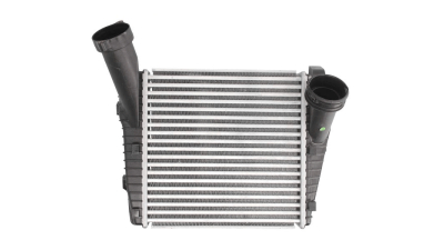 Intercooler Audi Q7 (4L), 01.2010-2015, motor 3.0 V6 TFSI 200/245kw, benzina, cutie automata, cu/fara AC, aluminiu brazat/plastic, 287x292x50 mm, SRLine, intercooler stanga; conectare Rapida priza dreapta 