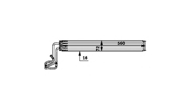 Radiator racire ulei motor, termoflot Behr/Mahle Audi Q7 (4L), 03.2006-05.2010, motor 4.2 V8, 257 kw, benzina, 4.2 TDI, 240 kw, diesel, 560x72x16 mm, sistem directie racit cu ulei, din aluminiu brazat